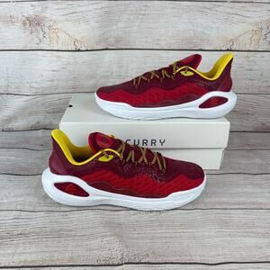 Under Armour Curry 11 Bruce Lee Fire Mens Sz 13 Basketball Shoes Red Yellow